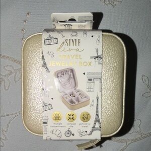 Gold Travel Jewelry Box